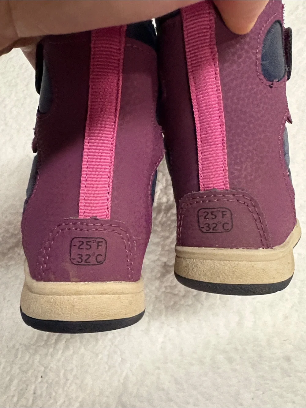 Merrell size 6 toddler Navy and Berry Winter Boots